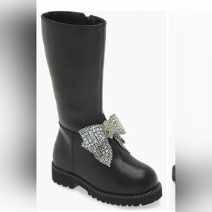 Kurt Geiger Girls Kensington Bow Boots Sz 12